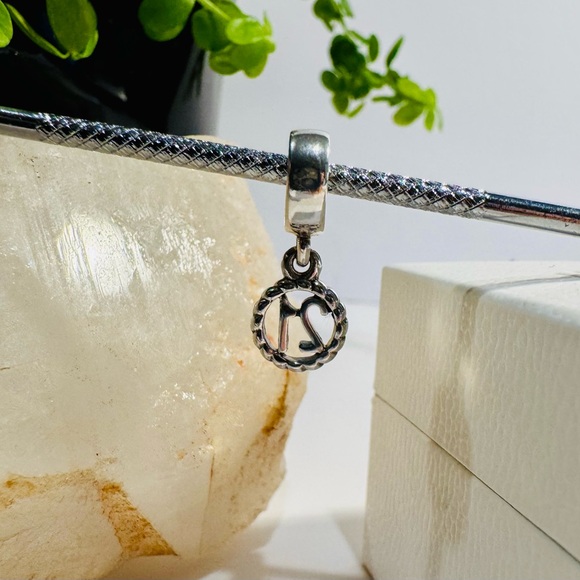 Authentic Retired Pandora ‘21’ Milestone Dangle Charm S925 - Picture 4 of 9